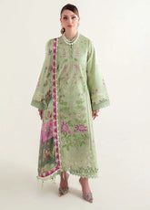 SABLE VOGUE Luxury Lawn '25 | Embroidered Panel & Organza Suit SL-09-25-V2